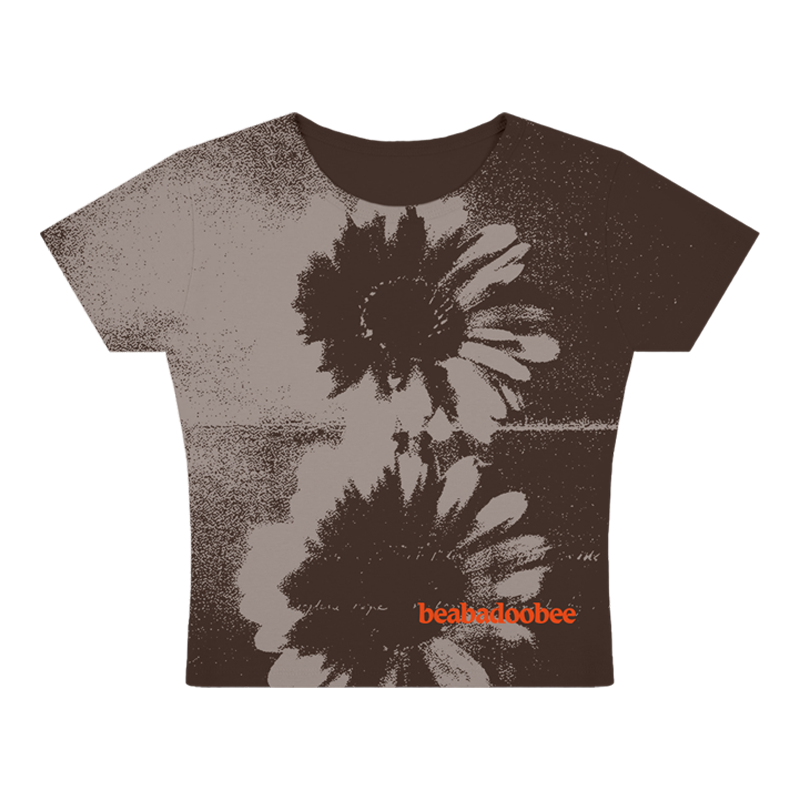 FAKE IT FLOWERS BABY TEE - beabadoobee